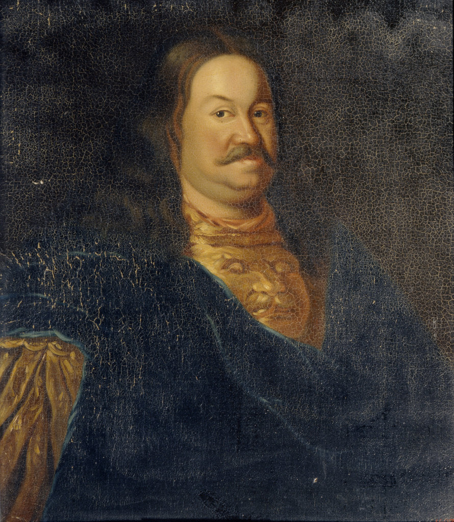 Detail of Portrait of Senator Prince Yakov Fyodorovich Dolgorukov, Early 18th cen by Anonymous