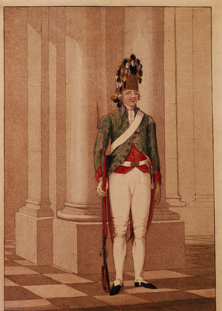 Detail of Lifeguard Grenadier at the time of Empress Catherine II by Anonymous
