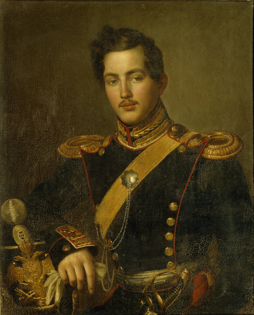 Detail of Portrait of Vasily Vasilyevich Zagryazhsky, 1840s by Anonymous