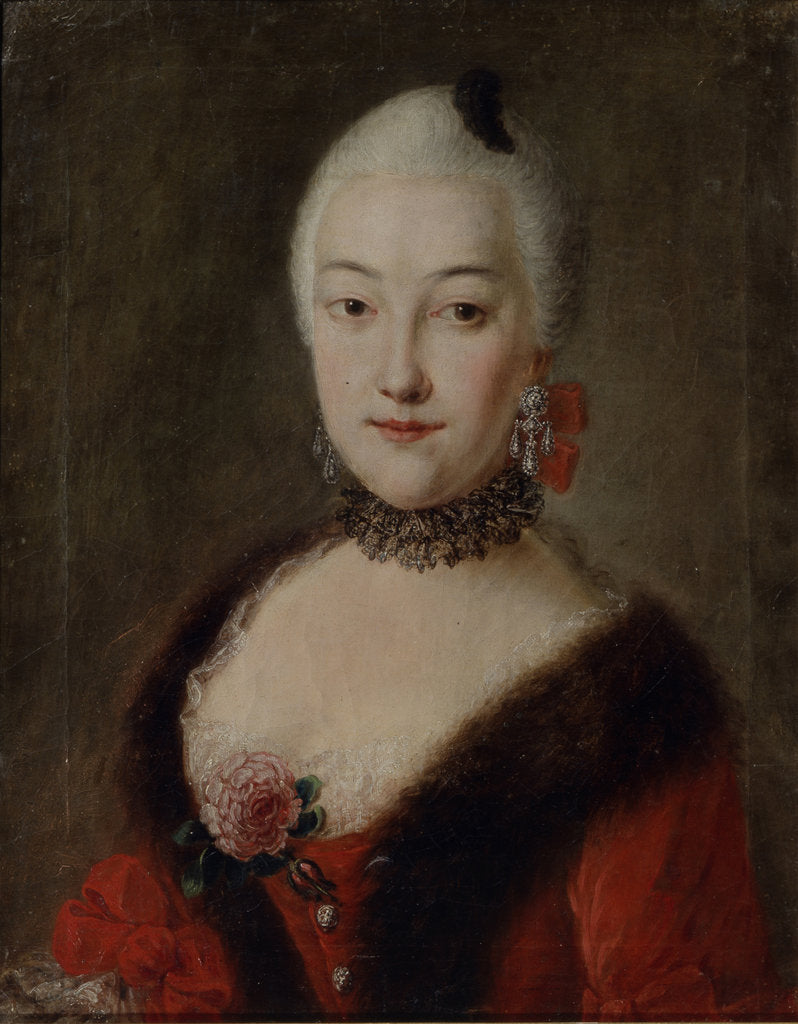 Detail of Portrait of Countess Yekaterina Lobanova-Rostovskaya, 18th century by Anonymous