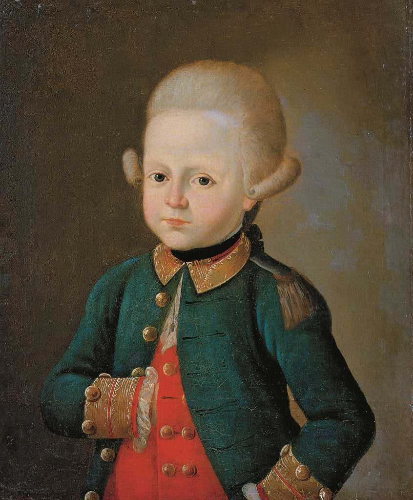 Detail of Boy Lance Corporal of the Preobrazhensky Regiment, End 1760s by Anonymous