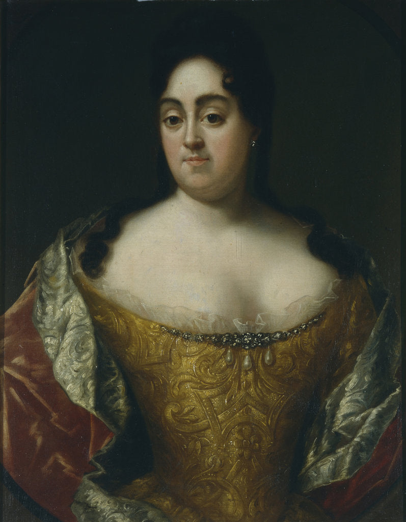 Detail of Portrait of Countess Yelena Leontyevna Ushakova, Early 18th cen by Anonymous