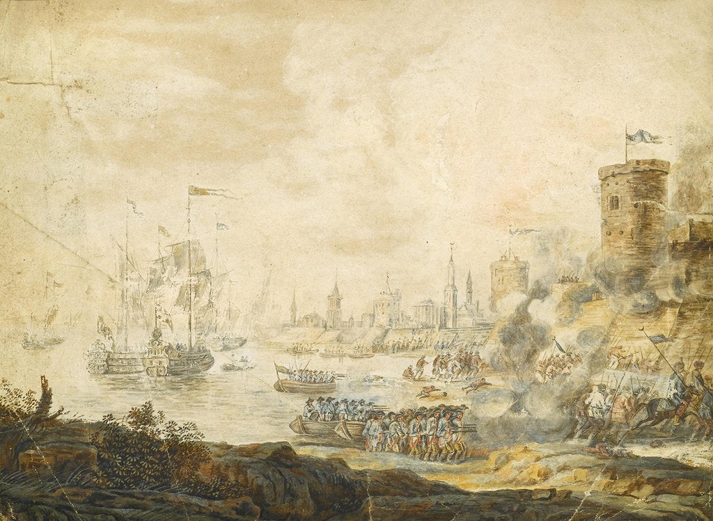Detail of The naval Battle of Chesma on 5 July 1770, 18th century by Anonymous
