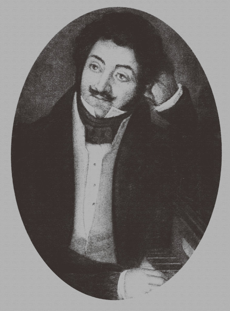 Detail of Portrait of the Composer Alexander Aleksandrovich Alyabyev, 1810s by Anonymous