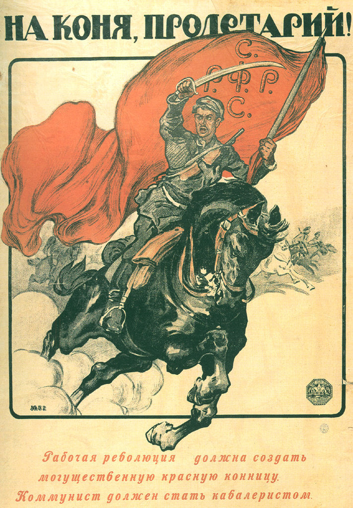 To Horse, proletarian! (Poster), 1918 by Alexander Petrovich Apsit