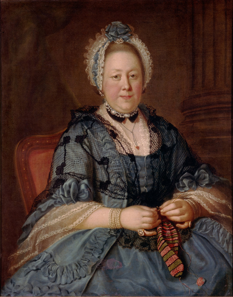 Detail of Portrait of Countess Tolstaya, née Lopukhina, 1768 by Ivan Petrovich Argunov