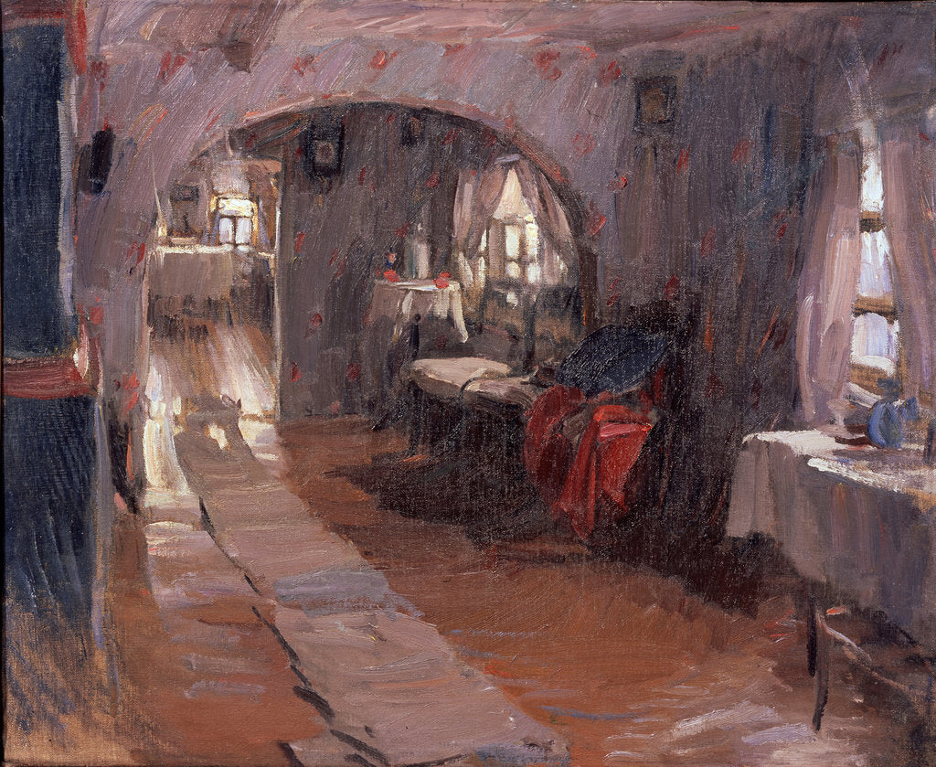 Detail of In a country house, 1914 by Abram Yefimovich Arkhipov