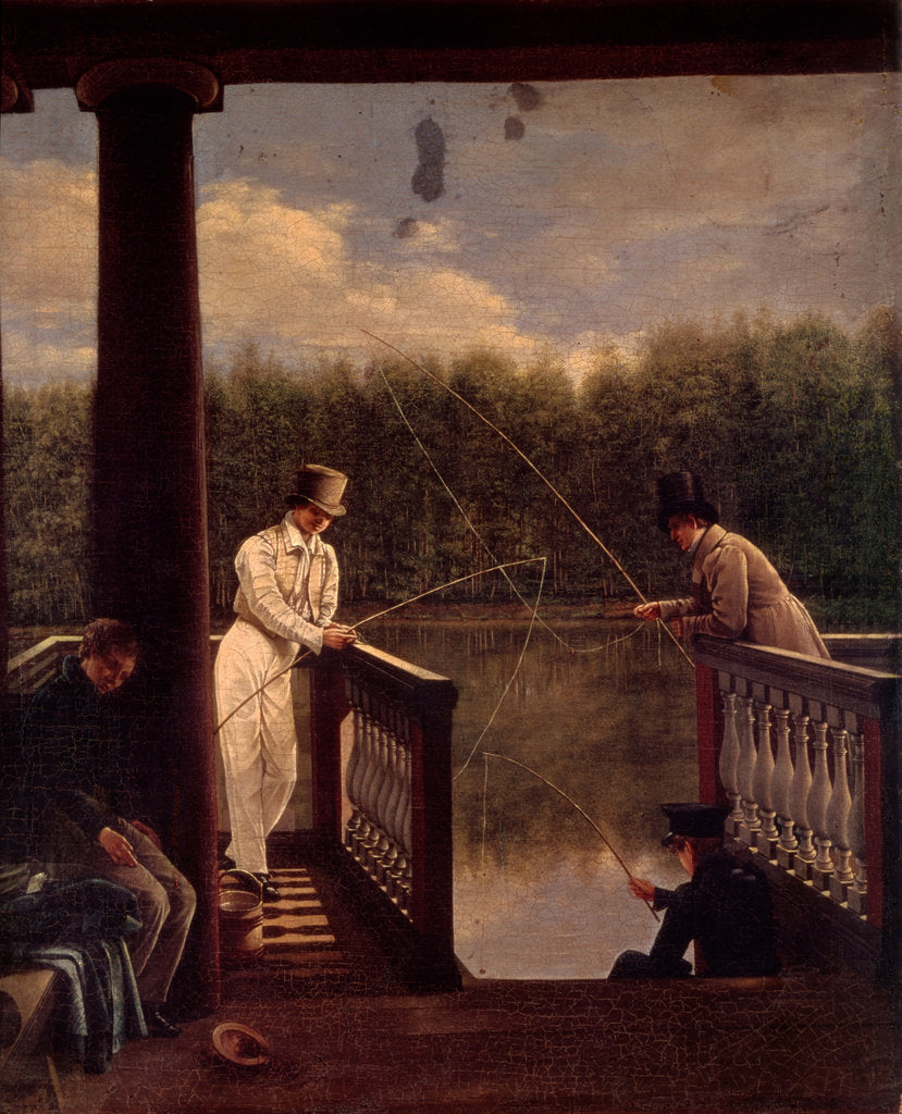 Detail of The Fishing, c. 1830 by Vasily Mikhailovich Avrorin