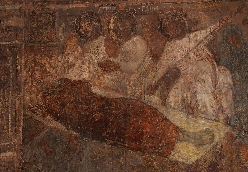 Detail of Fresco in the Cathedral of Our Lady of the Sign, Novgorod, Early 18th cen by Ivan Yakovlevich Bakhmatov