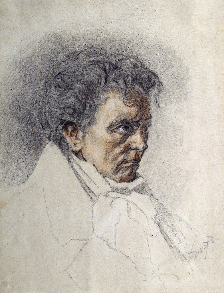 Detail of Ludwig van Beethoven (1770-1827) by Leon Bakst