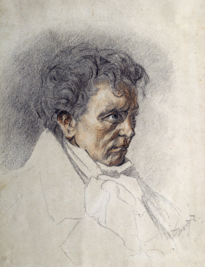 Detail of Ludwig van Beethoven (1770-1827) by Leon Bakst