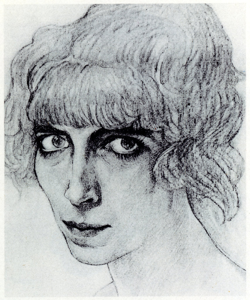 Detail of Portrait of Marchesa Luisa Casati, 1912 by Léon Bakst