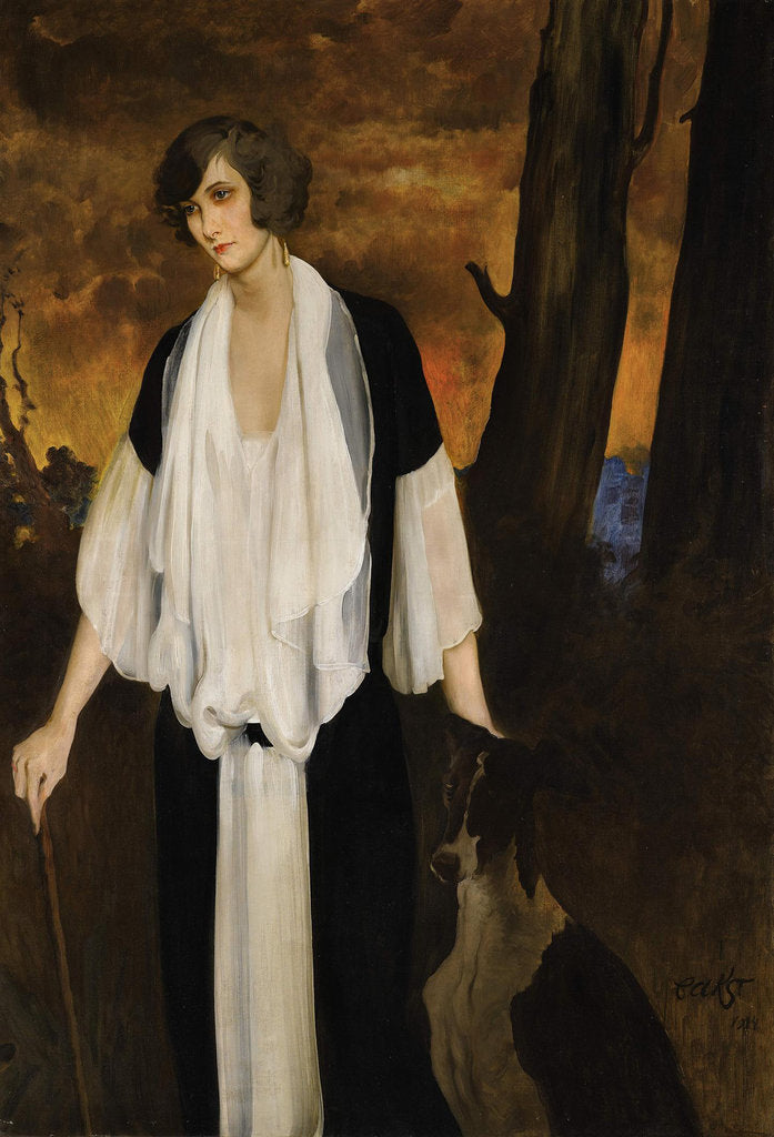 Detail of Portrait of Rachel Strong, the Future Countess Henri de Boisgelin, 1924 by Léon Bakst