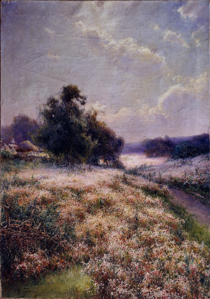 Detail of Blooming Meadow, 1906 by Mikhail Andreyevich Berkos