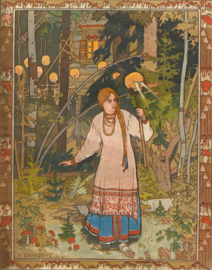 Detail of Vasilisa the Beautiful (Illustration to the book Vasilisa the Beautiful), 1900 by Ivan Yakovlevich Bilibin