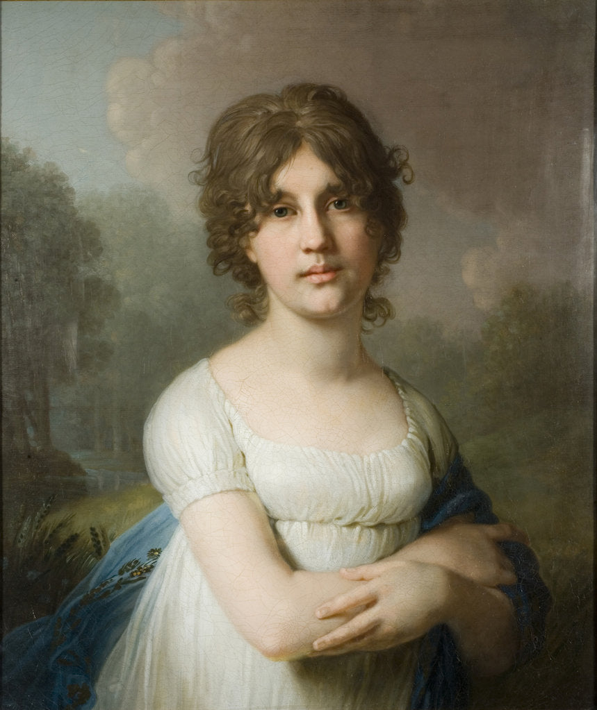 Detail of Portrait of Countess Yekaterina Gavriilovna Gagarina, 1801 by Vladimir Lukich Borovikovsky