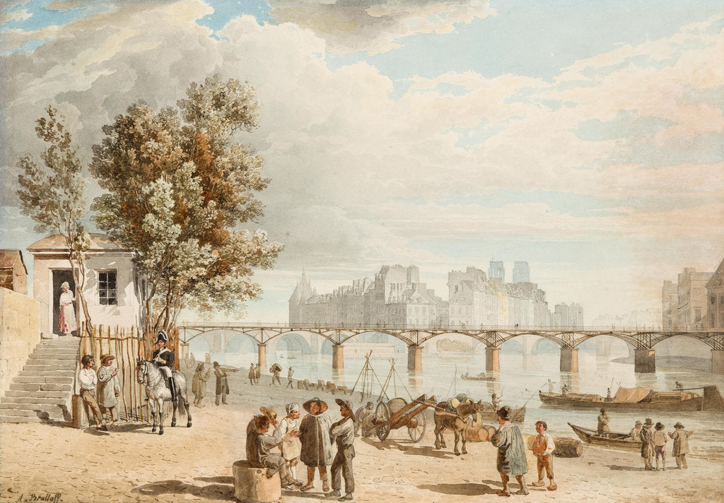 Detail of View of Paris by Alexander Pavlovich Briullov