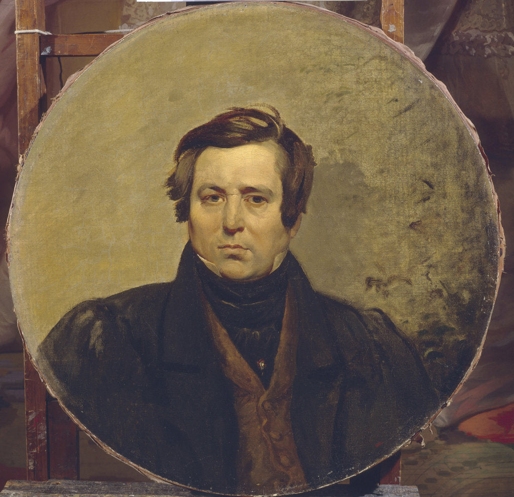 Detail of Portrait of the author Vasily Ivanovich Orlov, 1836 by Karl Pavlovich Briullov