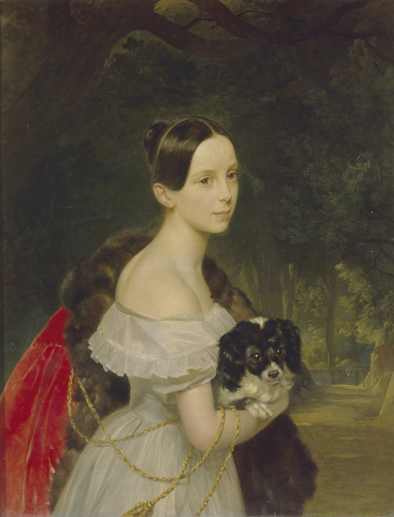 Detail of Portrait of Ulyana M. Smirnova, 1837-1840 by Karl Pavlovich Briullov