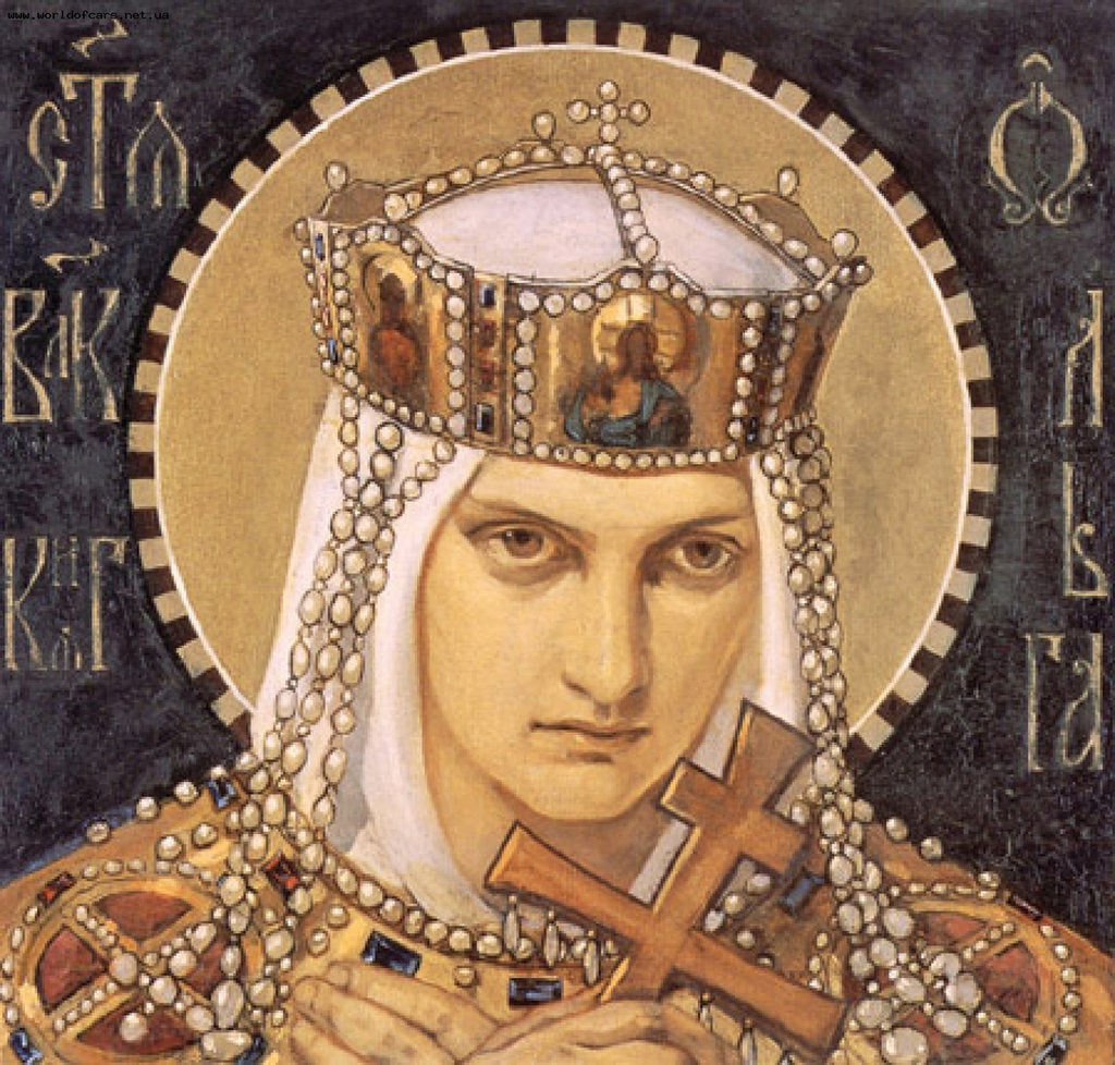 Detail of Saint Olga, Princess of Kiev, Second Half of the 19th cen by Nikolai Alexandrovich Bruni
