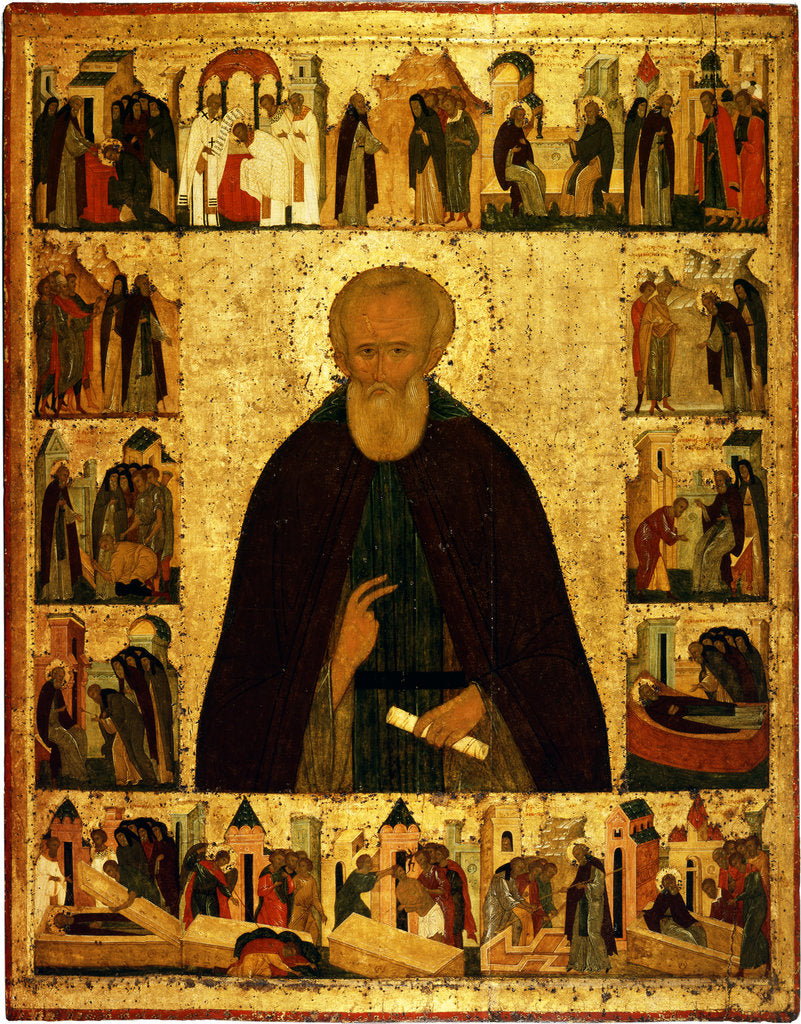Detail of Saint Dmitry Prilutsky with scenes from his life, ca 1503 by Dionysius