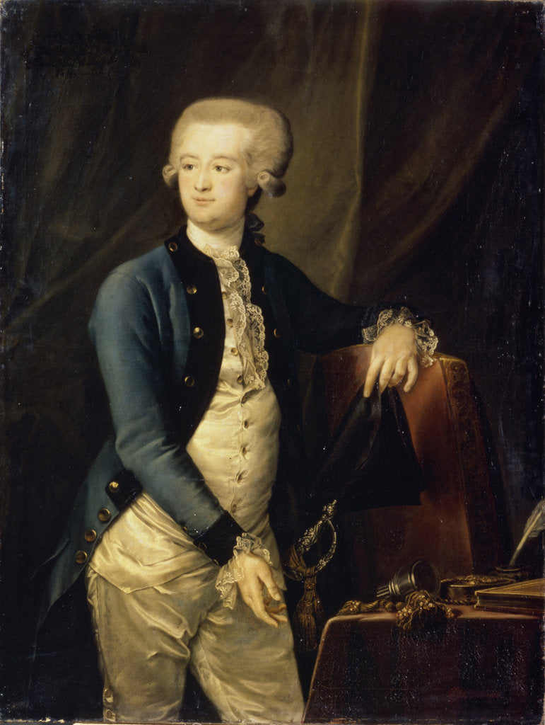 Portrait of Baron Pyotr Fyodorovich Maltitz, 1785 by Petro Semyonovich Drozhdin
