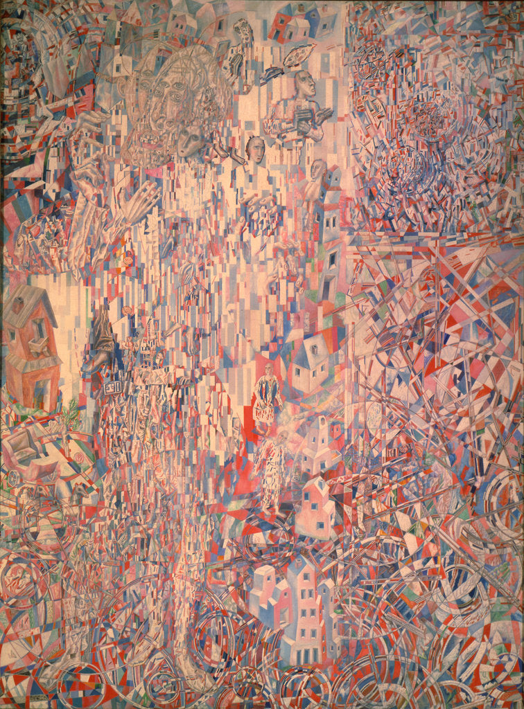 Detail of The Formula of the Proletariat of Petrograd, 1920-1921 by Pavel Nikolayevich Filonov