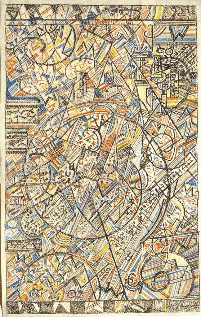 Detail of The Formula of the Universe, 1920-1922 by Pavel Nikolayevich Filonov