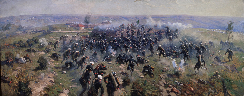 Battle of Gorni Dubnik on 24 October 1877, 1914 by Mitrofan Borisovich Grekov