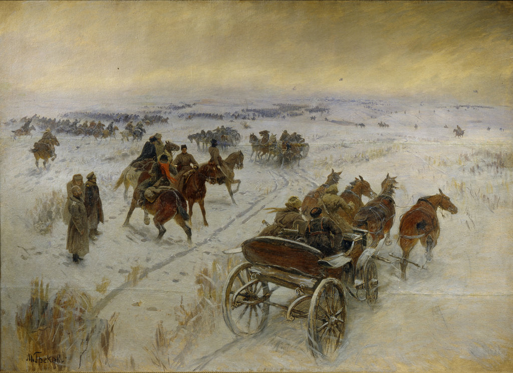 Detail of The Battle at Yegorlykskaya, 1928-1929 by Mitrofan Borisovich Grekov