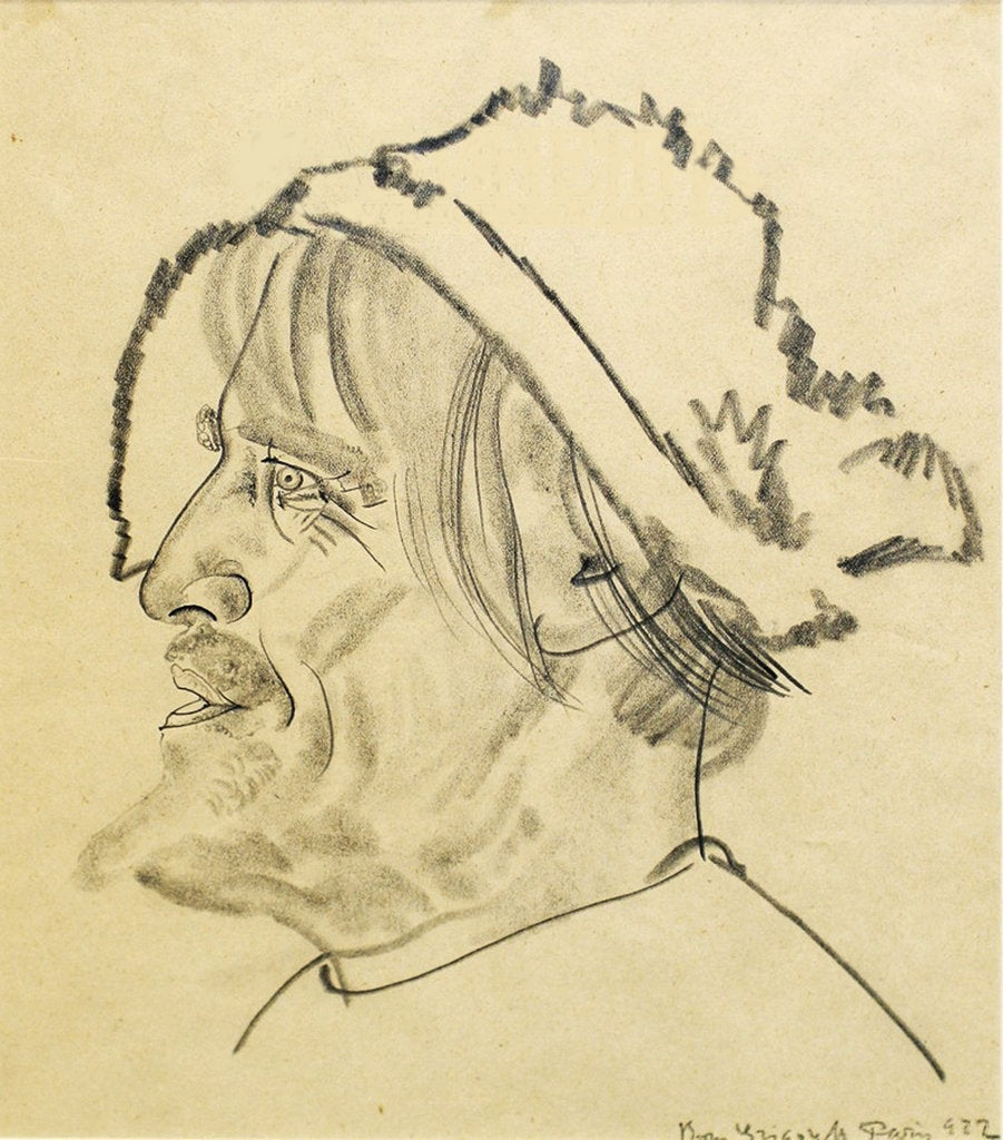 Detail of Konstantin Stanislavsky as Satin in the play The Lower Depths by M. Gorky, 1922 by Boris Dmitryevich Grigoriev