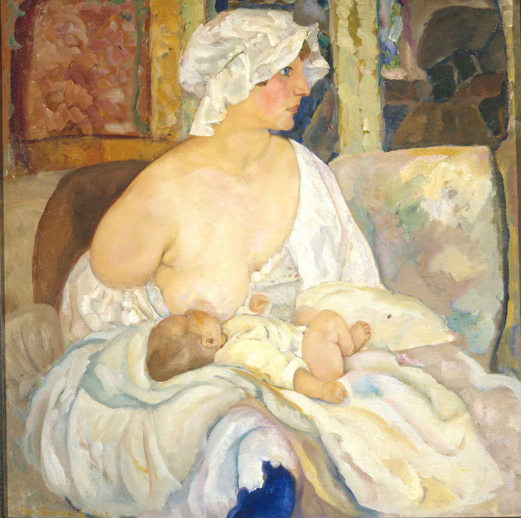 Detail of Mother, 1915 by Boris Dmitryevich Grigoriev