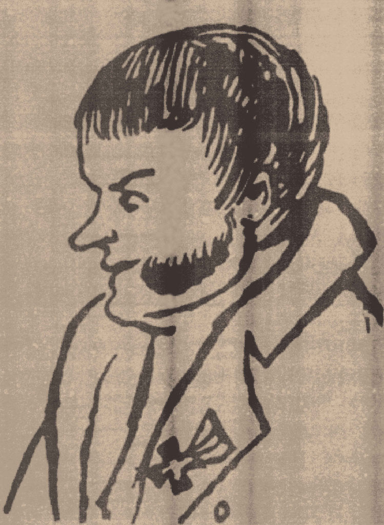 Detail of Alexander Petrovich Kunitsyn Detail of a caricature, 1816 by Alexey Demyanovich Illichevsky