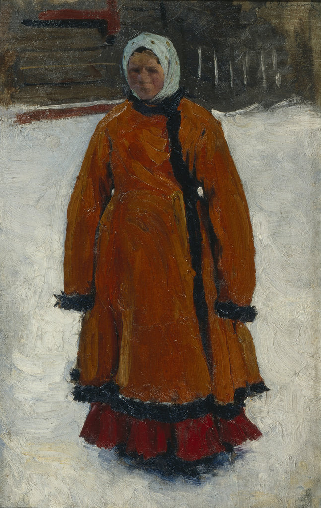 The Girl in the Red Fur Coat, 1903-1906 by Sergei Vasilyevich Ivanov