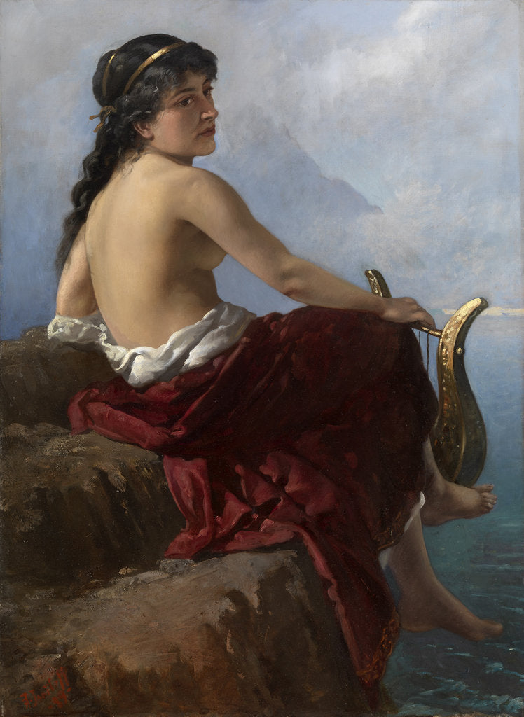 Detail of Sappho on the Lefkadas Cliff, 1889 by Alexander Izmailov