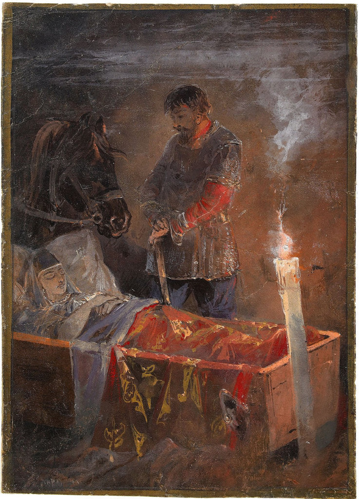 Detail of Sleeping Beauty, 1889 by Nikolai Nikolayevich Karasin