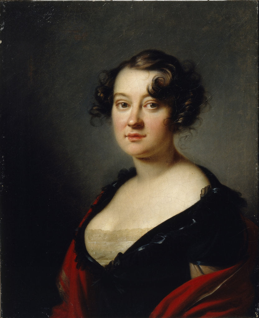 Detail of Portrait of Princess Yelena Mikhaylovna Galitzine, 1815 by Orest Adamovich Kiprensky
