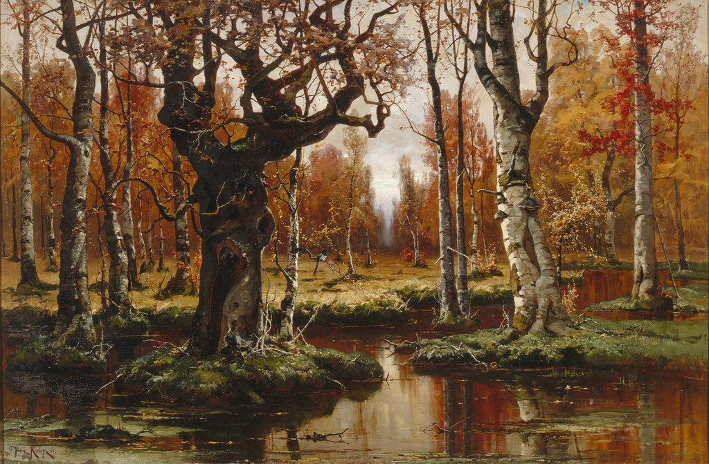 Detail of Autumn, 1881 by Juli Julievich von Klever