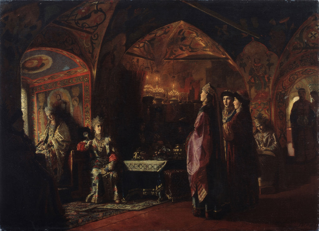 Detail of Tsarevnas dwelling, 1878 by Baron Mikhail Petrovich Klodt