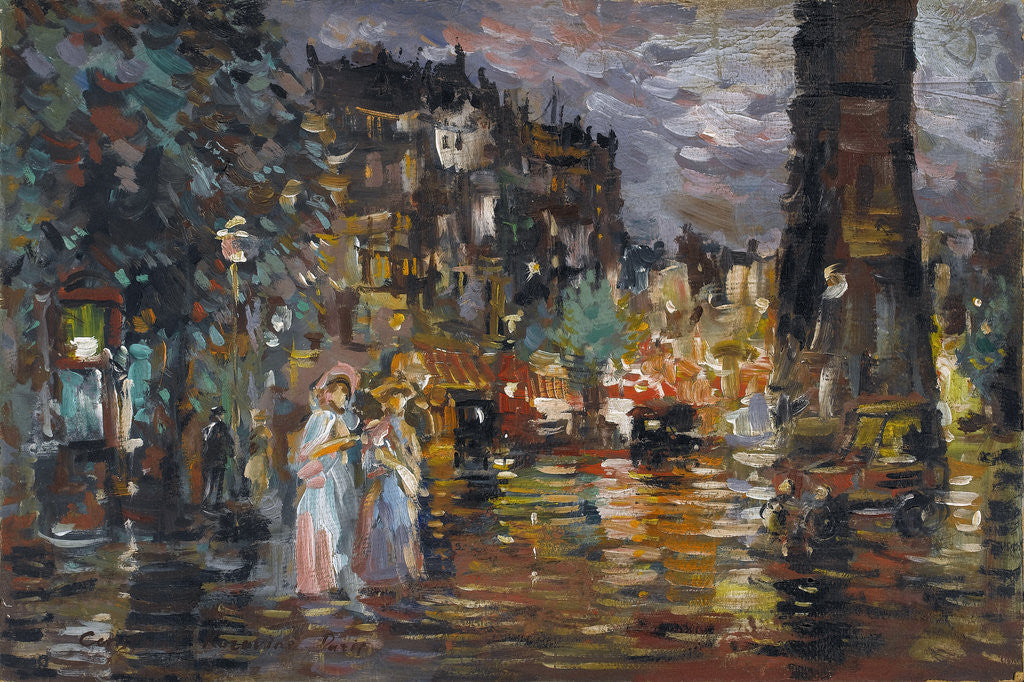 Detail of Paris by Alexeyevich Konstantin Korovin