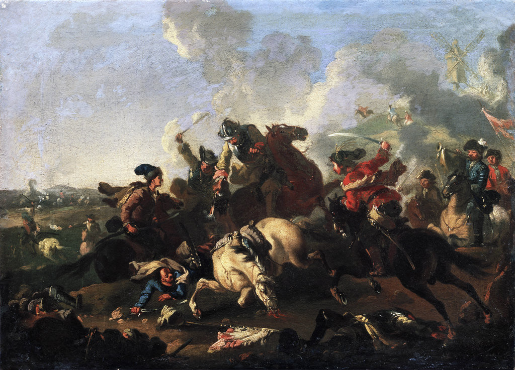Detail of Scene from the battle of Poltava by Alexander von Kotzebue