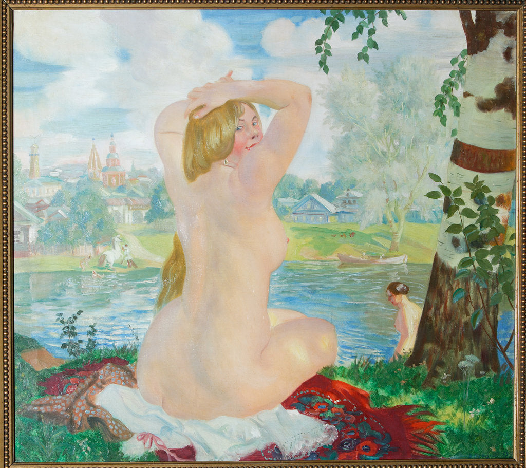 Detail of A Bather, 1921 by Boris Michaylovich Kustodiev