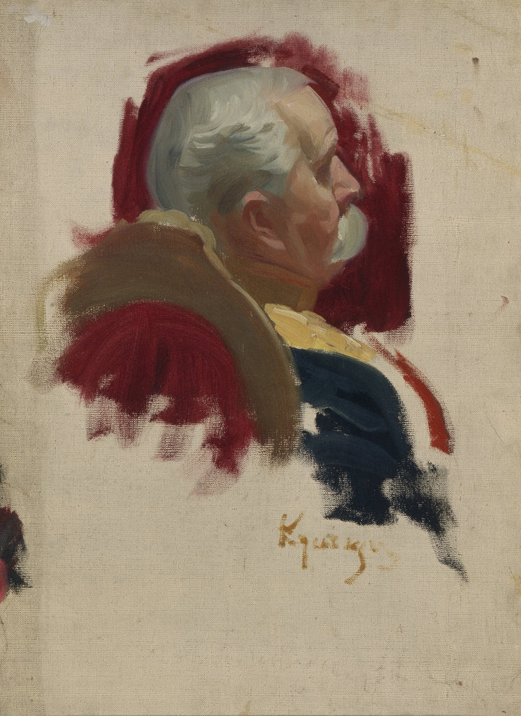 Detail of Portrait of Peter Alexandrovich Saburov, 1902-1903 by Boris Michaylovich Kustodiev