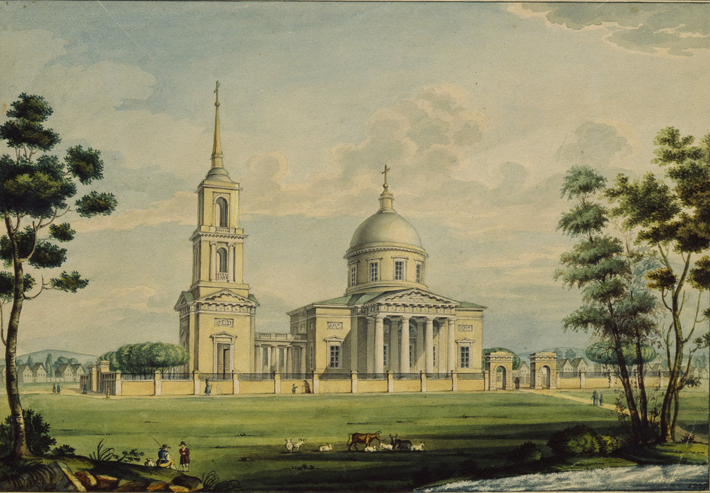 Detail of The Akhtyrka estate, 1827 by Alexander Sergeyevich Kutepov