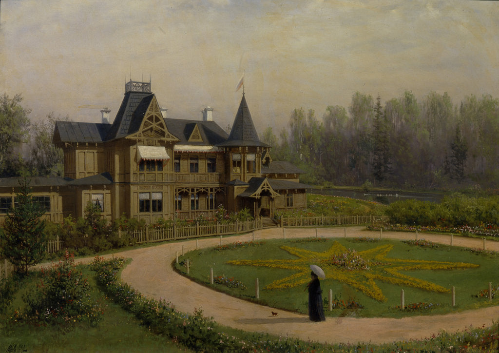 Detail of A Dacha, 1892 by Lev Felixovich Lagorio