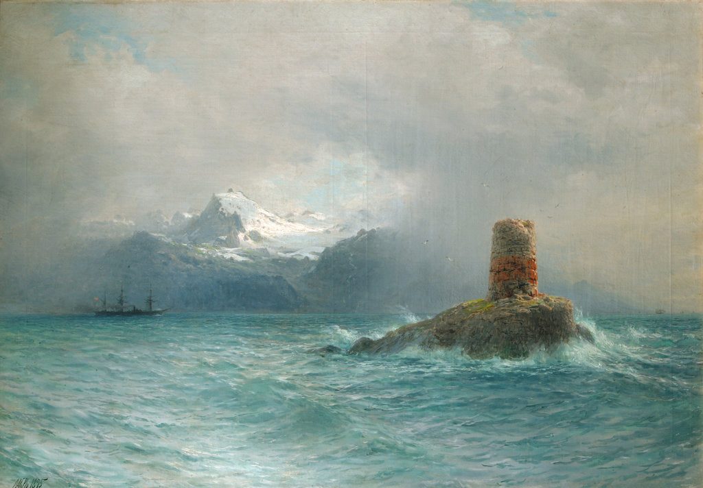 Detail of The Lofoten Islands, 1895 by Lev Felixovich Lagorio