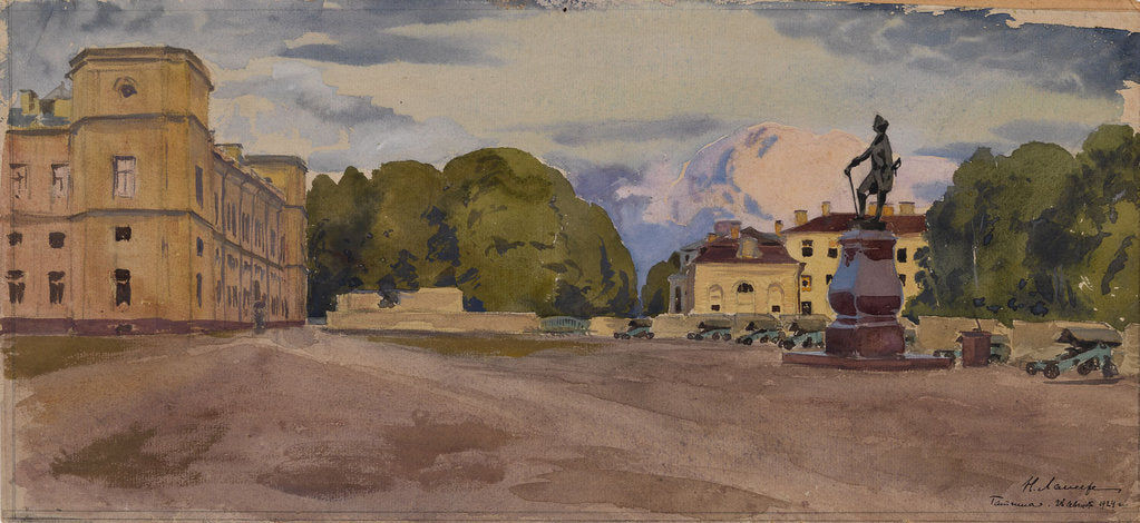 Detail of Gatchina Palace, 1924 by Nikolai Evgenyevich Lanceray