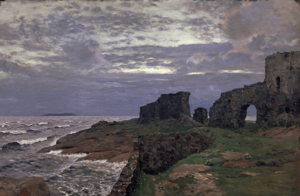Detail of Remainders of the past. Twilight. Finland, 1897 by Isaak Ilyich Levitan