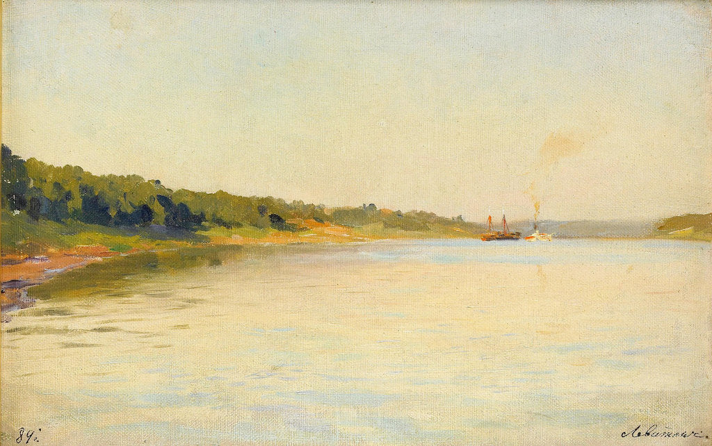 Detail of The Volga River Bank, 1889 by Isaak Ilyich Levitan