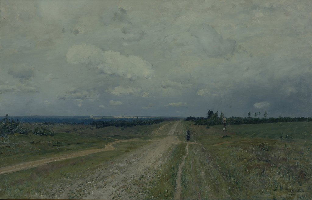 Detail of The Vladimirka Road, 1892 by Isaak Ilyich Levitan